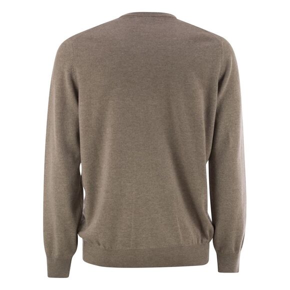 Brunello Cucinelli Men Pure Cashmere Crew-Neck Sweater